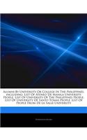 Articles on Alumni by University or College in the Philippines, Including: List of Ateneo de Manila University People, List of University of the Phili