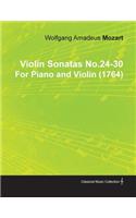 Violin Sonatas No.24-30 by Wolfgang Amadeus Mozart for Piano and Violin (1764)