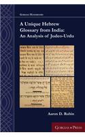 Unique Hebrew Glossary from India