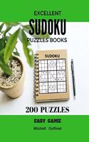 Excellent Sudoku Puzzles Books 200 Puzzles Easy Game