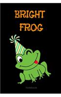 Bright Frog Composition Notebook: College Ruled Notebook - Lined Journal -School supplies Book Notes- back to school Gift Kids -