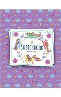 Cute Unicorn Kawaii Sketchbook