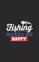 Fishing Make Me Happy: Super Calendrier Pour Chaque Pêcheur Et Petit Disciple. Idéal Pour Saisir Vos Dates De Pêche