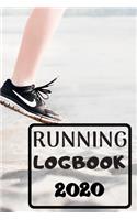 Running logbook 2020: Runner Book tracker 2020-2024 - 6 x 9 inches x 120 pages - Daily training log workout Running logbook Record Jogging