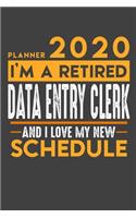 Planner 2020 - 2021 Weekly for retired DATA ENTRY CLERK