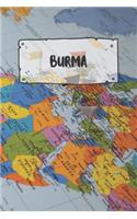 Burma: Ruled Travel Diary Notebook or Journey Journal - Lined Trip Pocketbook for Men and Women with Lines