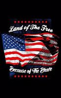 Land Of The Free Because Of The Brave: USA Pride and Army Veterans Appreciation Notebook and Journal. Great Gift for Those Who Are Proud to Call Themselves American.