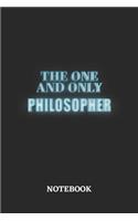 The One And Only Philosopher Notebook: 6x9 inches - 110 ruled, lined pages - Greatest Passionate working Job Journal - Gift, Present Idea