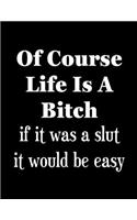 Of Course Life is A Bitch - if it was a slut it would be easy: 2020 Diary - Week to View with Funny Cover