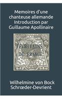 Mémoires d'une Chanteuse Allemande Introduction par Guillaume Apollinaire