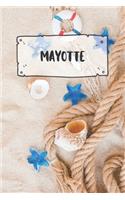 Mayotte: Ruled Travel Diary Notebook or Journey Journal - Lined Trip Pocketbook for Men and Women with Lines