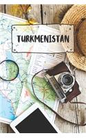 Turkmenistan: Ruled Travel Diary Notebook or Journey Journal - Lined Trip Pocketbook for Men and Women with Lines