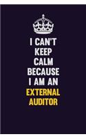 I can't Keep Calm Because I Am An External Auditor
