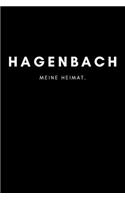 Hagenbach: Notizbuch, Notizblock, Notebook - Liniert, Linien, Lined - DIN A5 (6x9 Zoll), 120 Seiten - Notizen, Termine, Planer, Tagebuch, Organisation - Deine 