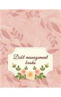 Debt management books: Debit management, income, cost monthly, qualency of credit class and amount you want to return Planner 8.5" x 11"- 120 Pages