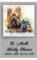 16 Month Weekly Planner September 2018-December 2019