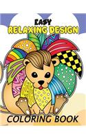 Easy Relaxing Design Coloring Book