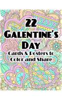 22 Galentine's Day Cards & Posters to Color and Share
