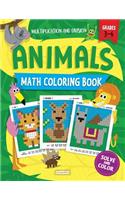 Animals Math Coloring Book
