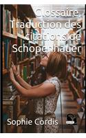 Glossaire, Traduction des citations de Schopenhauer