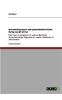 Reisebedingungen bei spätmittelalterlichen Heilig-Land-Fahrten