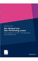 Der Verkauf Von Non Performing Loans