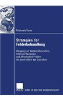 Strategien Der Fehlerbehandlung