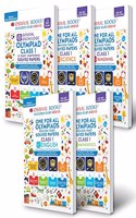Oswaal One for All Olympiad Previous Years Solved Papers, Class 1 (Set of 5 Books) Mathematics, English, Science, Reasoning & General Knowledge (For 2022 Exam)