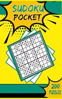 Sudoku Pocket: Compact Size, Travel-Friendly Book with 200 Easy to Hard Sudoku Puzzles and Solutions - Pretty Pocket-Size Sudoku Puzzle Book for Adults