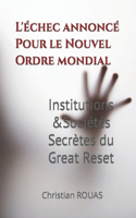 Institutions & Sociétés secrètes du Great Reset