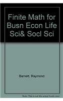 Finite Math for Busn Econ Life Sci& Socl Sci