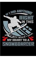 If I Did Anything Right in This Life It Was When I Gave My Heart to a Snowboarder