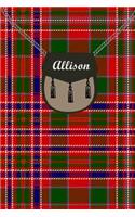 Allison Clan Tartan Journal/Notebook