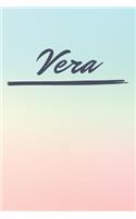 Vera: Personalized Vera Journal / Birthday Gift / Greeting Card / Diary Name Gift Alternative