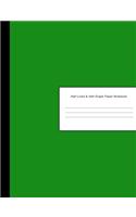 Half Lined & Half Graph Paper Notebook