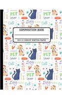 Composition Book Cursive Writing Paper