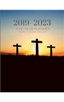 2019-2023 Five Year Planner Christian Gratitude Monthly Schedule Organizer: 60 Months Calendar; Agenda Appointment Diary; Mindfulness Journal With Address Book, Julian Dates & Inspirational Quotes