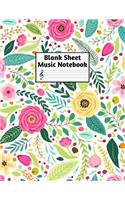 Blank Sheet Music Notebook