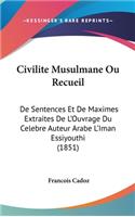 Civilite Musulmane Ou Recueil
