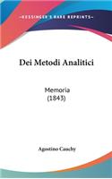 Dei Metodi Analitici: Memoria (1843)