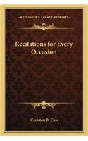 Recitations for Every Occasion