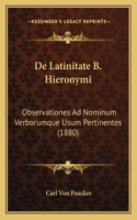 De Latinitate B. Hieronymi