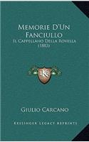 Memorie D'Un Fanciullo: Il Cappellano Della Rovella (1883)