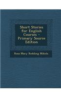 Short Stories for English Courses