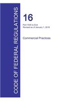 Code of Federal Regulations Title 16, Volume 2, January 1, 2016