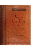 Jesus Calling, Large Text Brown Leathersoft, with Full Scriptures: Enjoying Peace in His Presence (A 365-Day Devotional)(Jesus Calling®)