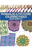 Mandalas & Patterns Coloring Pages Book Sampler