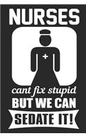 Nurses We Can't Fix Stupid But We Can Sedate It