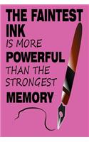 The Faintest Ink Is More Powerful Than the Strongest Memory