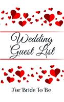 Wedding Guest List For Bride To Be